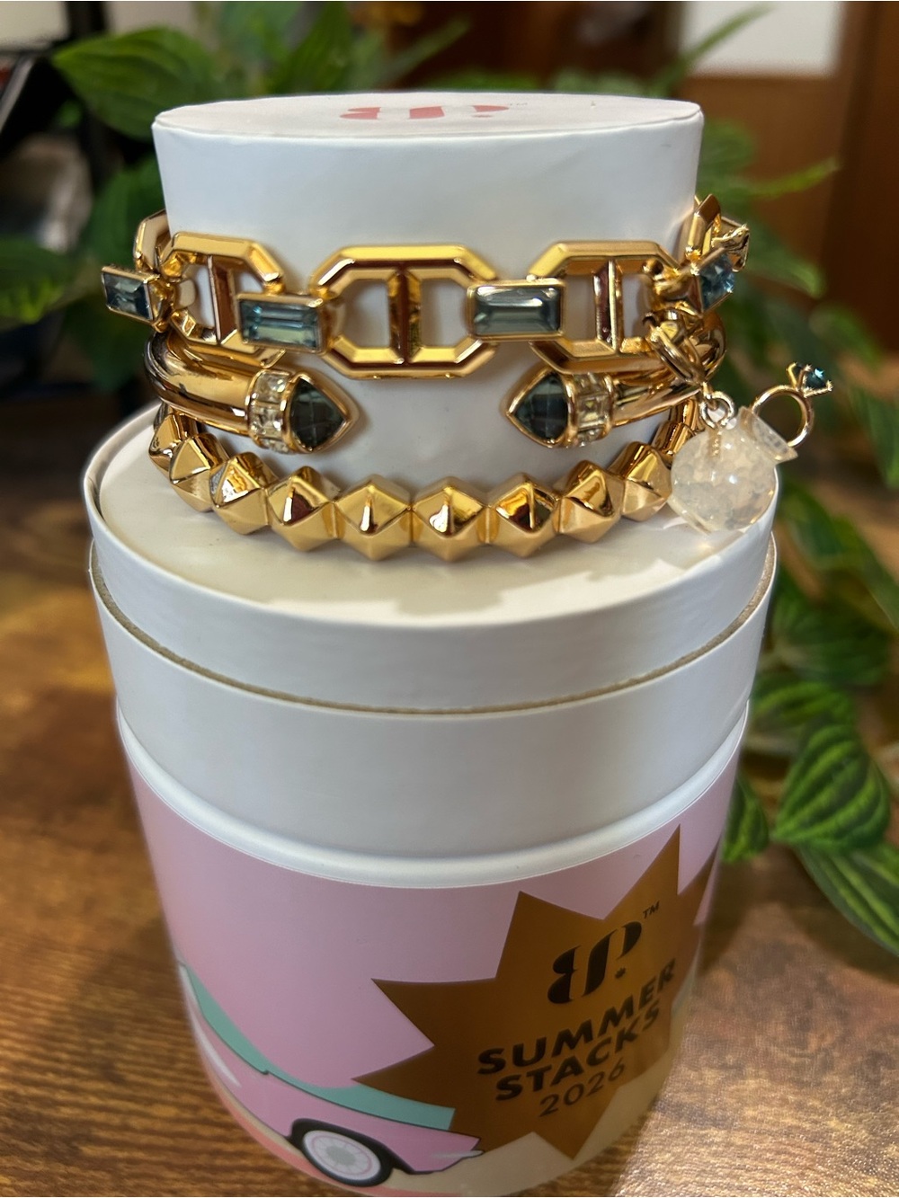 Bomb Party Summer Stacks 2026 “The Fizzing Reveal” Gold Bracelets